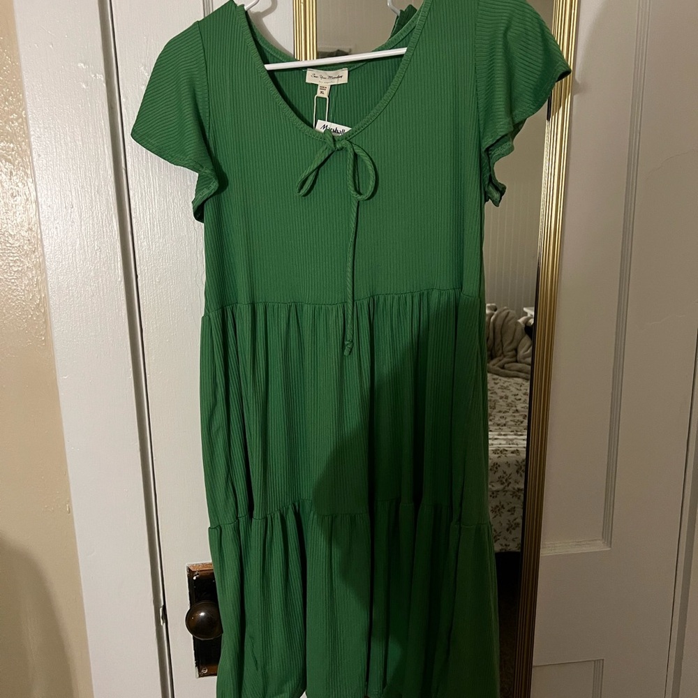 Casual Green Dress